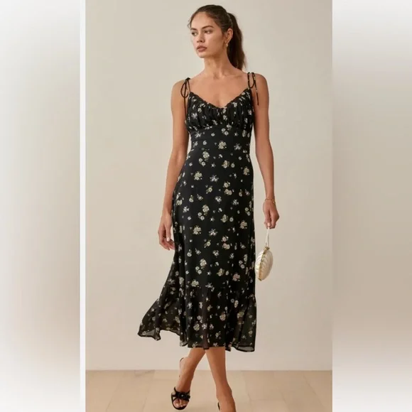 Reformation Embry dress in color Daisy, size 12 - Picture 1 of 4